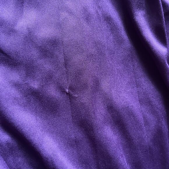 La Femme Women's 8 Dark Berry Deep V-neck Stretch Sparkle Embellished Lace Gown - Picture 15 of 16